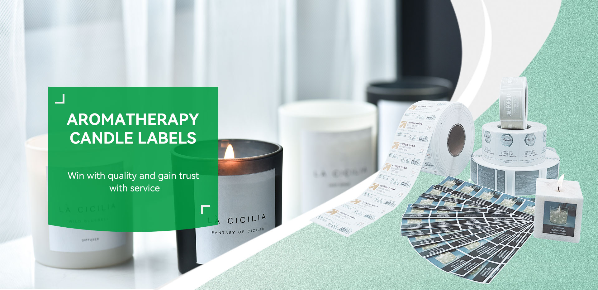 Aromatherapy lucerna multi-layer Label Fabrica