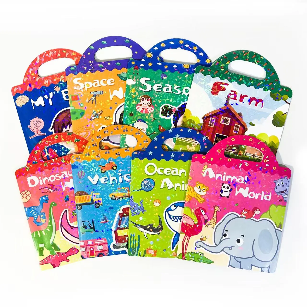 Eco-Friendly Educational Innovation: filii scriptor gelata Sticker Book scintillas partum mane discendi trend