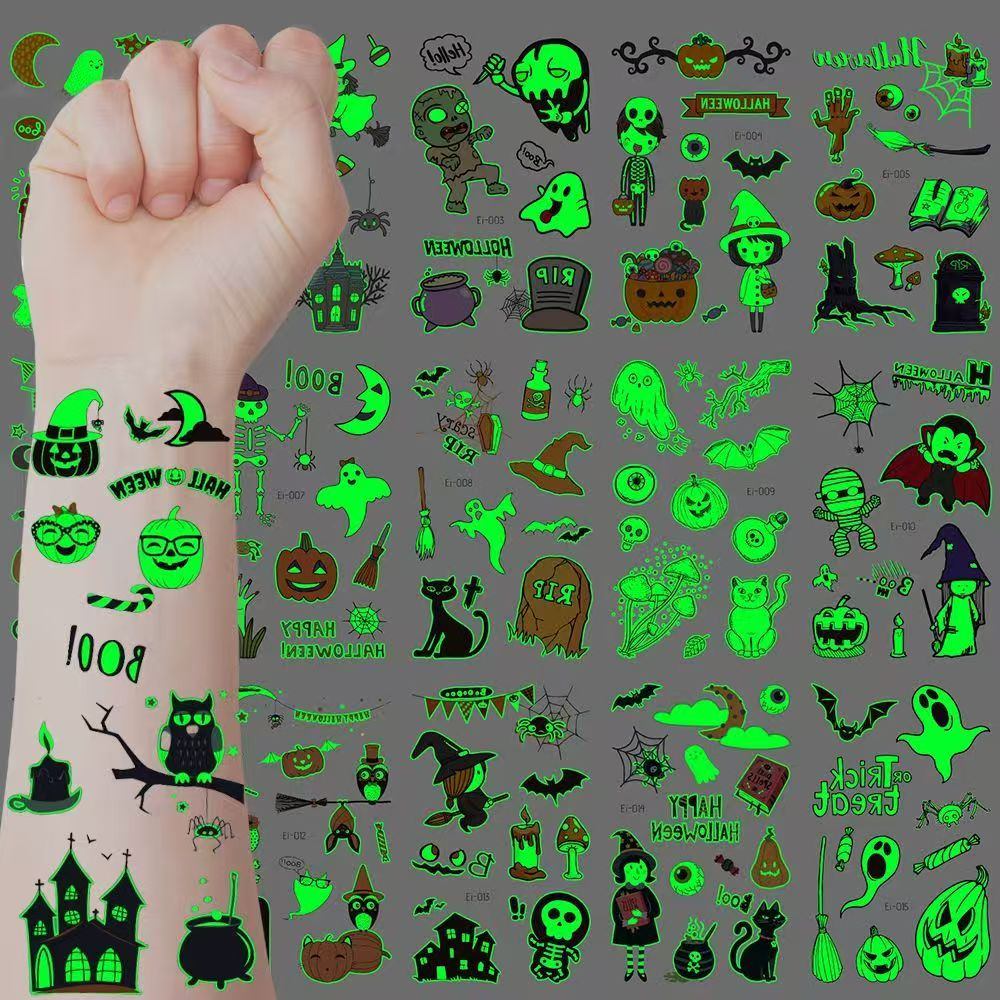 Halloween Nocte Missa Tattoo Stickers